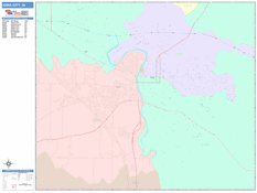 Iowa City Digital Map Color Cast Style